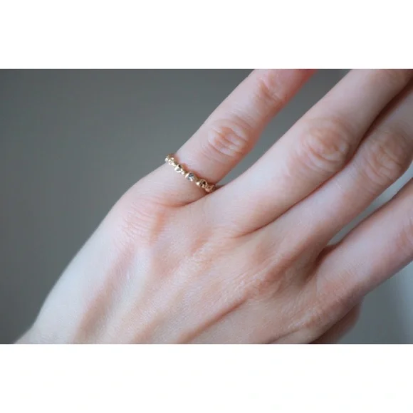 OOAK Michelle Chang 14k/Diamond Mini Skull Ring